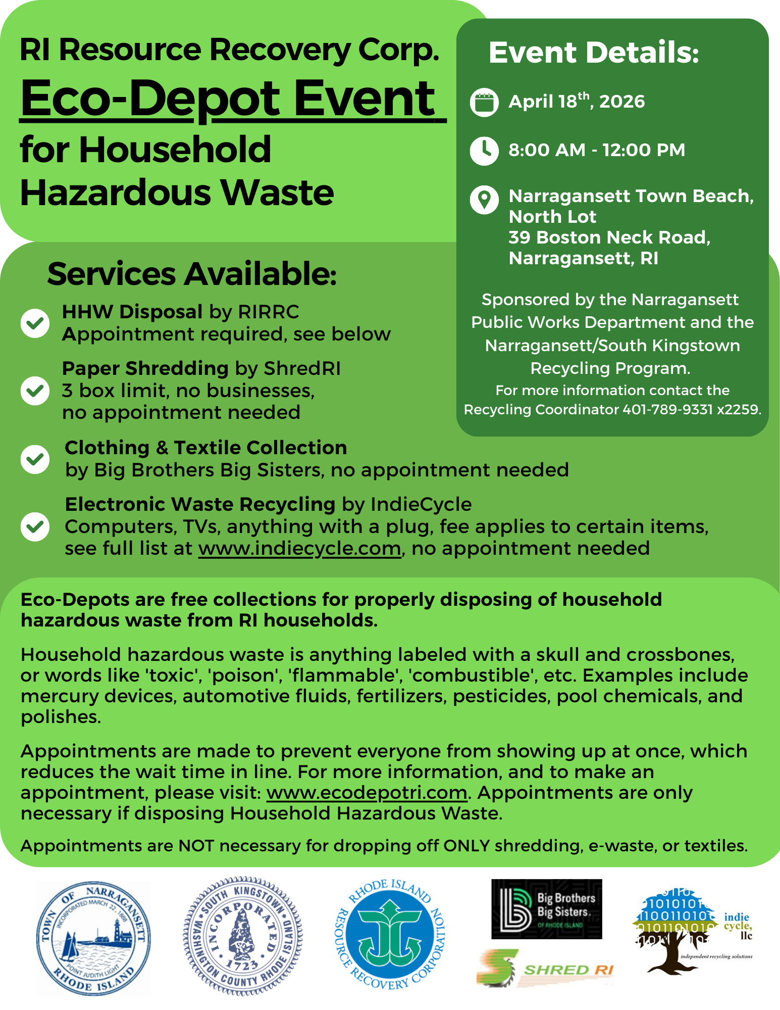 Eco Depot Event Flyer 2026